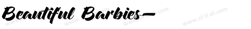 Beautiful Barbies字体转换